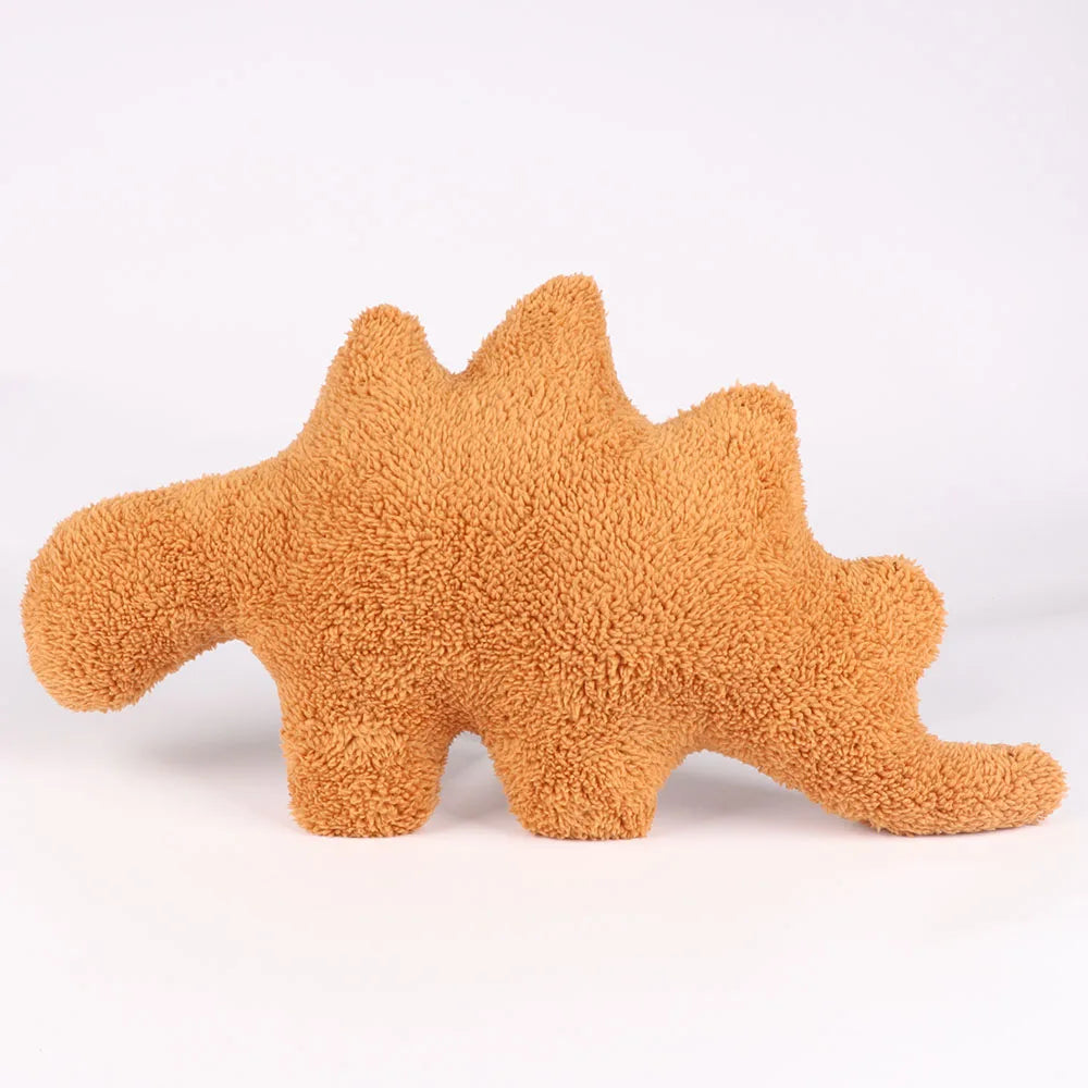 47Cm Plush Dino Nugget Pillow Baby Sensory Toys Soft Stuffed Animal Dinosaur Chicken Block Doll Plush Toy Kids Educational Toys