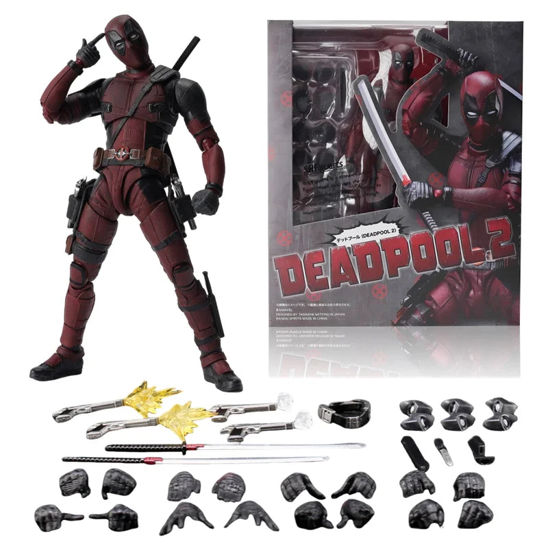 Marvel Deadpool 2 Action Figure X-Men Anti-Hero Superhero Collection Doll Movable Model Toys Kids Birthday Gift