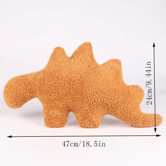 47Cm Plush Dino Nugget Pillow Baby Sensory Toys Soft Stuffed Animal Dinosaur Chicken Block Doll Plush Toy Kids Educational Toys