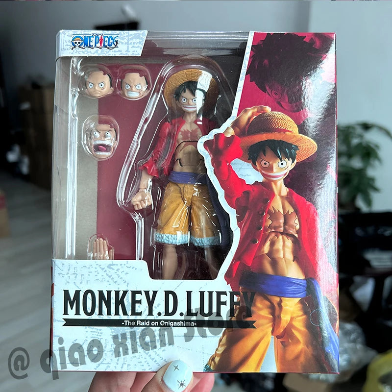 One Piece Action Figures Anime Luffy Roronoa Zoro Ace Figure Movable Joints Collection Model Toys Birthday Gift for Children