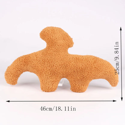 47Cm Plush Dino Nugget Pillow Baby Sensory Toys Soft Stuffed Animal Dinosaur Chicken Block Doll Plush Toy Kids Educational Toys