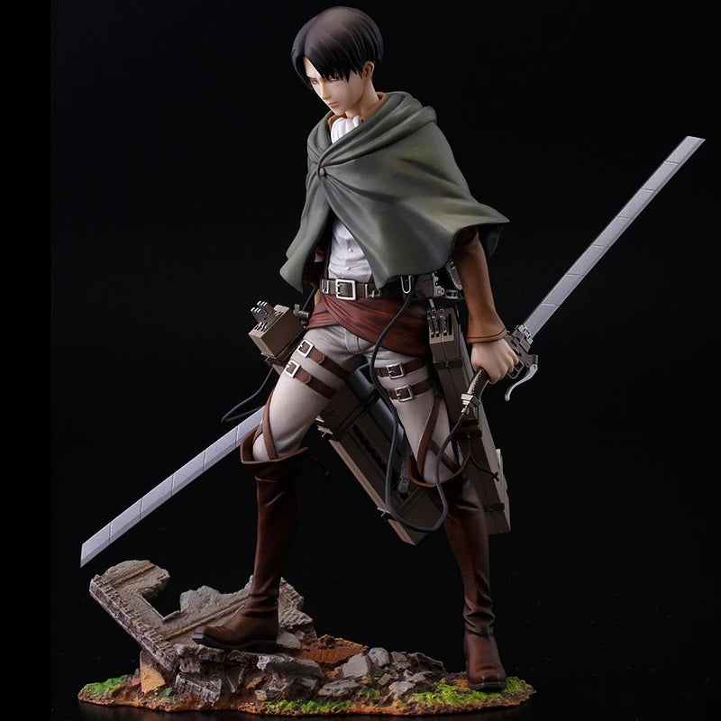 Attack on Titan Artfx J Levi Mikasa Ackerman Renewal Package Ver. PVC Action Figure Anime Figure GK Model Toys Doll Gift