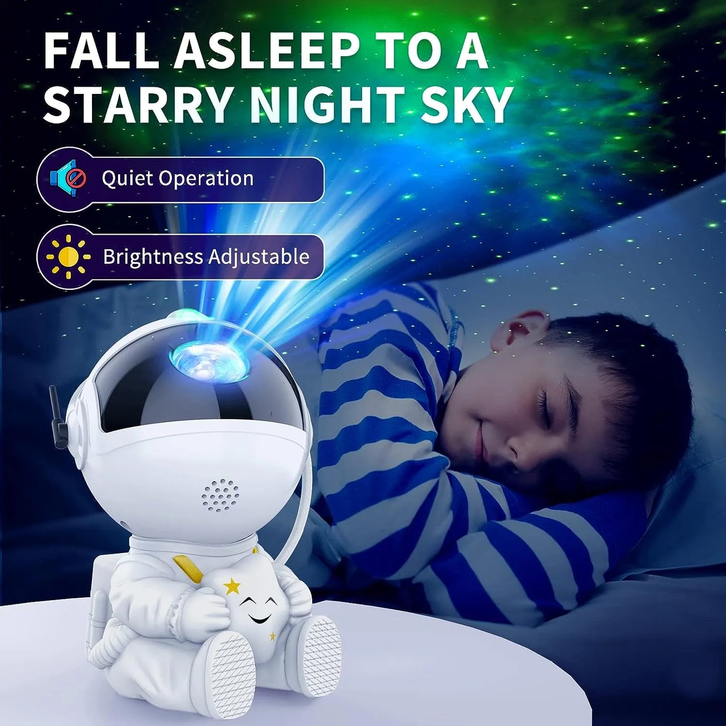 Star Projector Galaxy Night Light Astronaut Space Projector Starry Nebula Ceiling LED Lamp for Bedroom Home Decorative Kids Gift