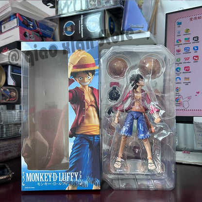 One Piece Action Figures Anime Luffy Roronoa Zoro Ace Figure Movable Joints Collection Model Toys Birthday Gift for Children