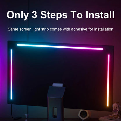 Smart Ambient PC Display Sync Computer Monitor Backlight LED Strip Light RGB Color DIY Smart Control Atmosphere Computer Game