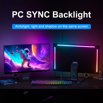 Smart Ambient PC Display Sync Computer Monitor Backlight LED Strip Light RGB Color DIY Smart Control Atmosphere Computer Game